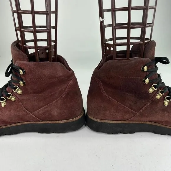 UGG Hafstein Men's WTPF Burgundy Suede Boots US 9 Lace-Up Winter Outdoor Boot