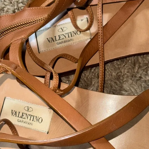 Valentino Garavani Brown Gladiator Sandals