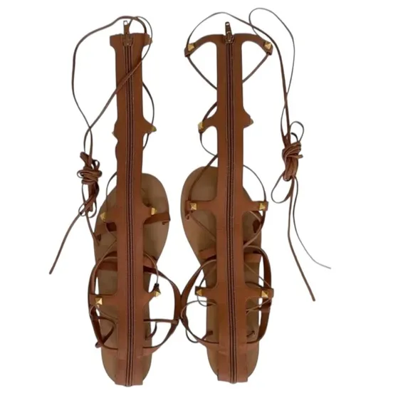 Valentino Garavani Brown Gladiator Sandals