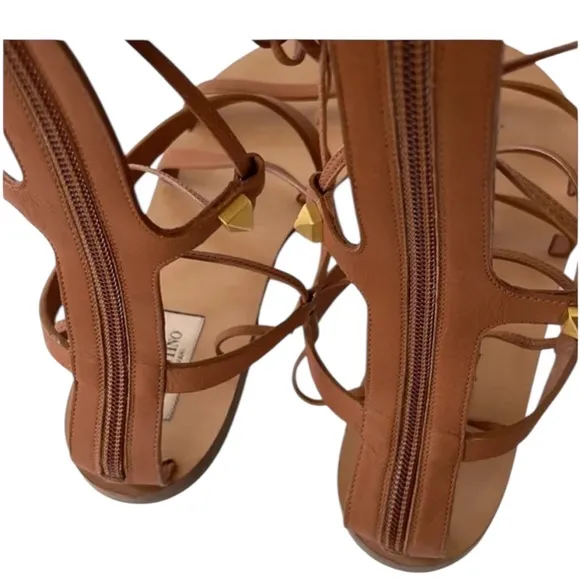 Valentino Garavani Brown Gladiator Sandals