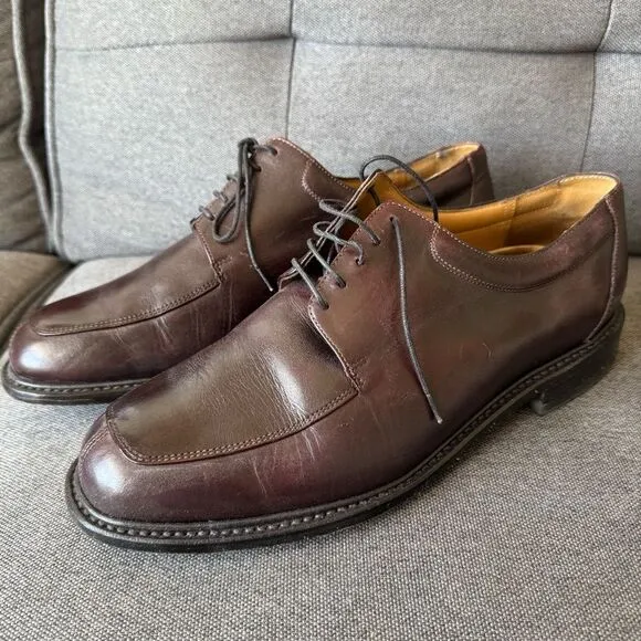 Van Bommel Men’s Brown Leather Dress Shoes Size 9.5 Made in Netherlands