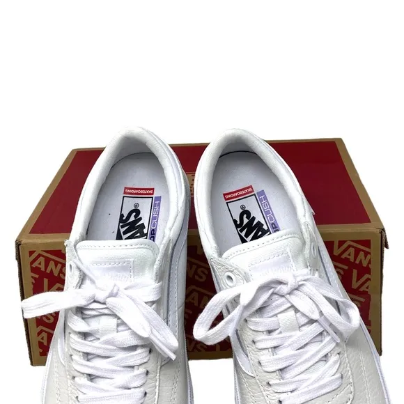 VANS Gilbert Crockett Casual Shoes For Women White Leather Sneakers VN0A5JIFWWW