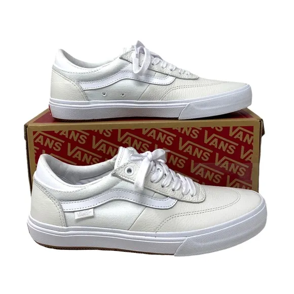VANS Gilbert Crockett Casual Shoes For Women White Leather Sneakers VN0A5JIFWWW