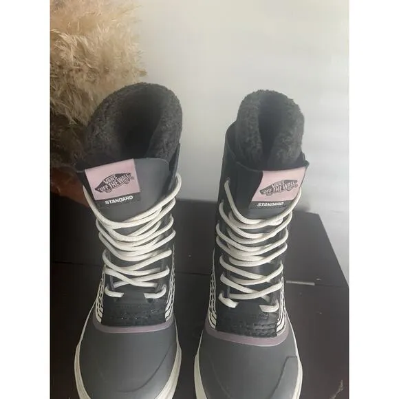 Vans Mens 24/25 Hi Standard OG Gray Black Purple Size 7.5 Snowboard Boots