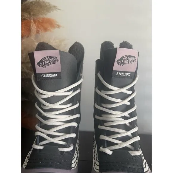 Vans Mens 24/25 Hi Standard OG Gray Black Purple Size 7.5 Snowboard Boots