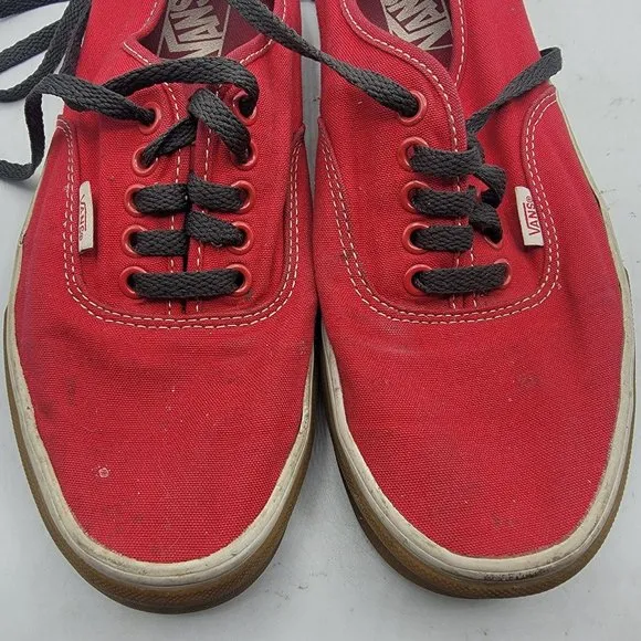 Vans Of The Wall Mens 9 - Womens 10.5 Red Casual Shoes Low Top Lace Up