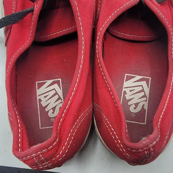 Vans Of The Wall Mens 9 - Womens 10.5 Red Casual Shoes Low Top Lace Up