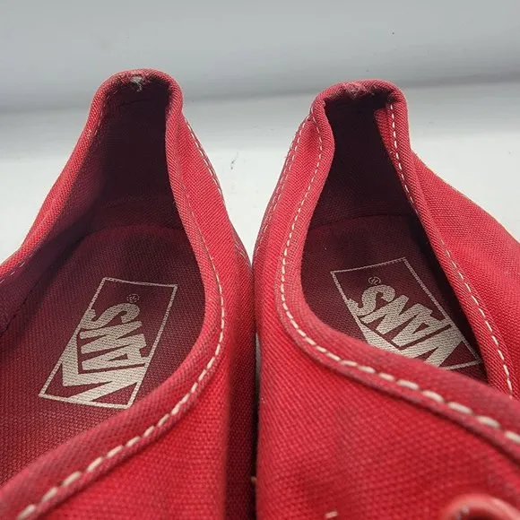 Vans Of The Wall Mens 9 - Womens 10.5 Red Casual Shoes Low Top Lace Up