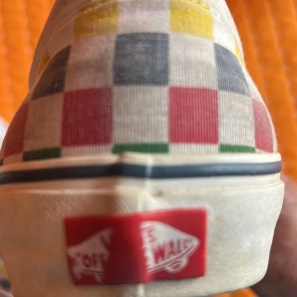 Vans off the wall checkered shoes sz12