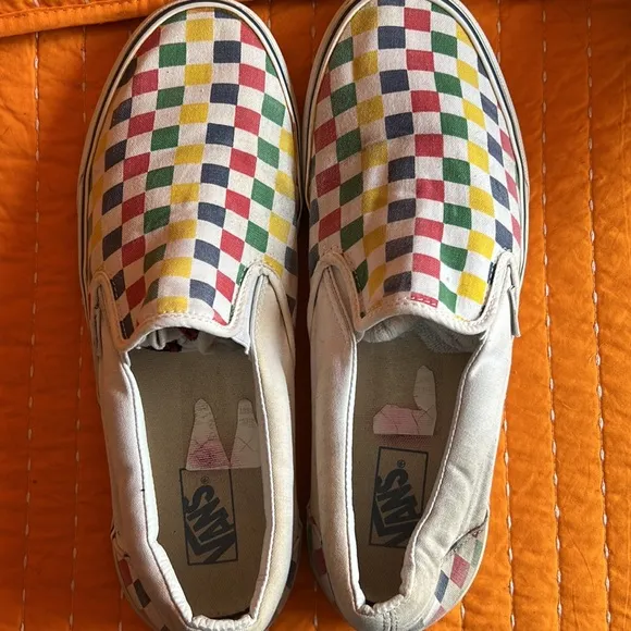 Vans off the wall checkered shoes sz12