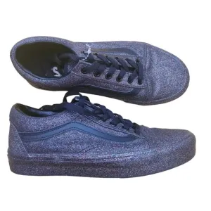 Vans Off The Wall Rainbow Glitter Purple/Black Casual Shoes 721278 Womens 6.5