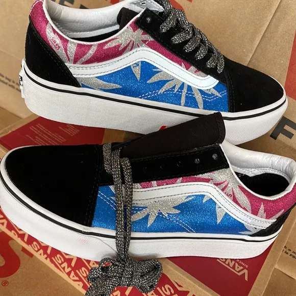 Vans Old Skool After Dark Summerlf/True White WMNS platforms
