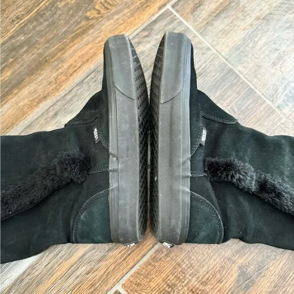 Vans Phoebe Black Leather Winter Boots 6
