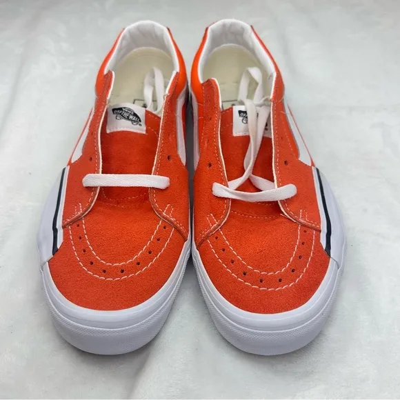 Vans Reconstruct SK8-Low Rearrange Shoes Mens Size 10.5 Orange Sneakers 507698