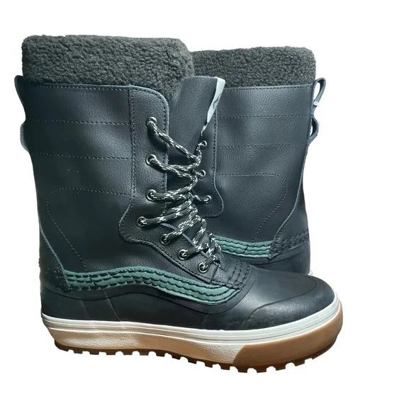 Vans Standard Snow MTE Green/ Black Waterproof Winter Boots Women's Size 6