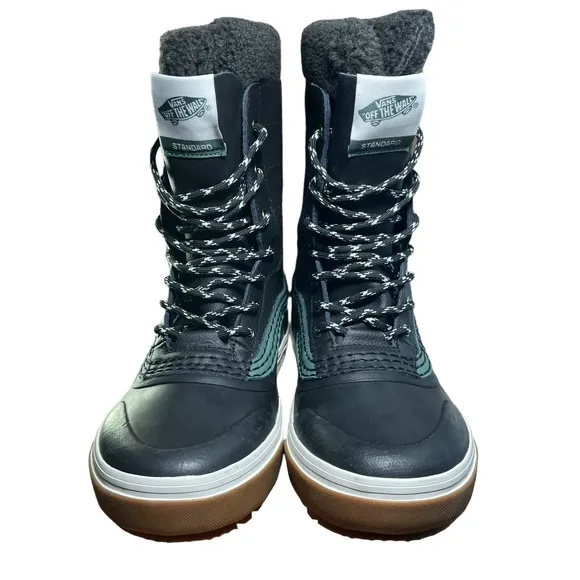 Vans Standard Snow MTE Green/ Black Waterproof Winter Boots Women's Size 6