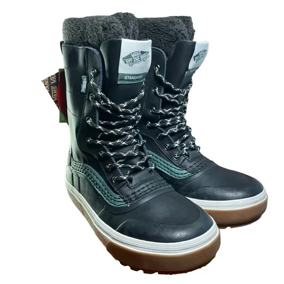 Vans Standard Snow MTE Green/ Black Waterproof Winter Boots Women's Size 6