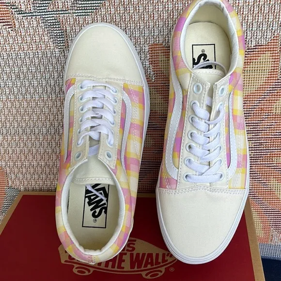 Vans WMNS Old Skool Stacked Pastel Picnic Pink PlaidVN0A7Q5MGBXPlatforms