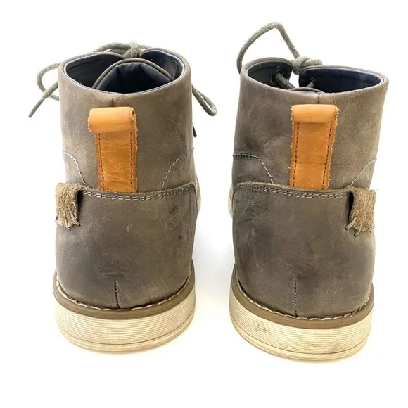 Varese Men’s Grey Sydney Lace-Up Leather Dessert Style Chukka Boot
