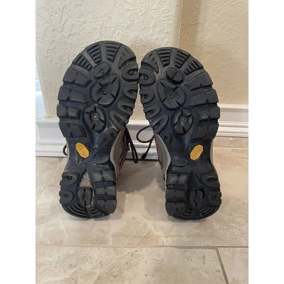 Vasque Breeze 2.0 Mid Hiking Boots Gore-Tex Vibram Leather Outdoor Brown Men 7.5