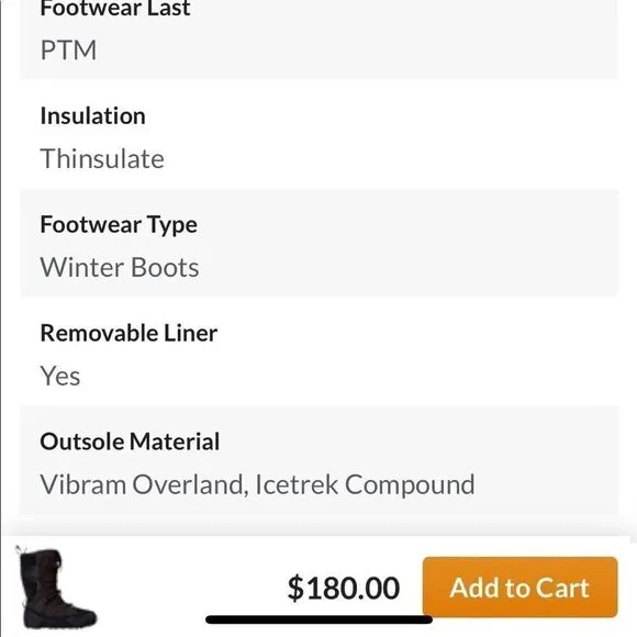 Vasque winter boots 7 (2492W)