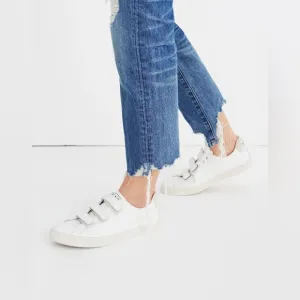 VEJA 3-Lock Esplar Low Casual Sneakers in White Leather Size 9 Retail $130