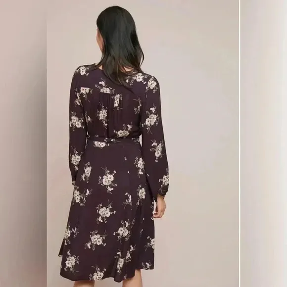 VELVET BY GRAHAM &amp; SPENCER Pomona Wrap Black / Floral Printed Dress