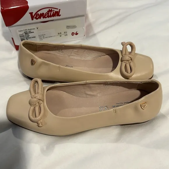 VENETTINI KIDS HANDMADE EUROPEAN SHOE 33/2 LUCY IN BLUSH NWOT