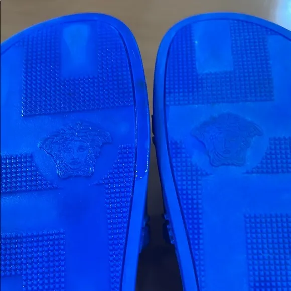 Versace Blue Slide Sandals 42 or size 9
