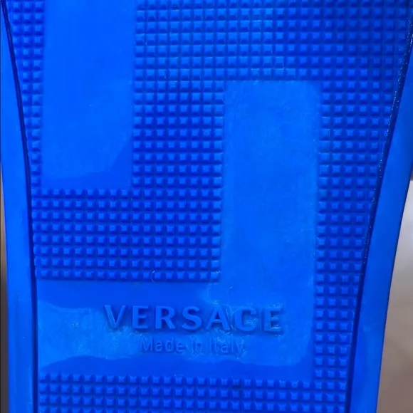 Versace Blue Slide Sandals 42 or size 9