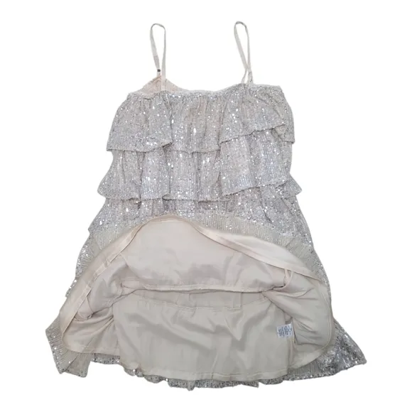 Vestique Sequin Tiered Party Dress Size Medium