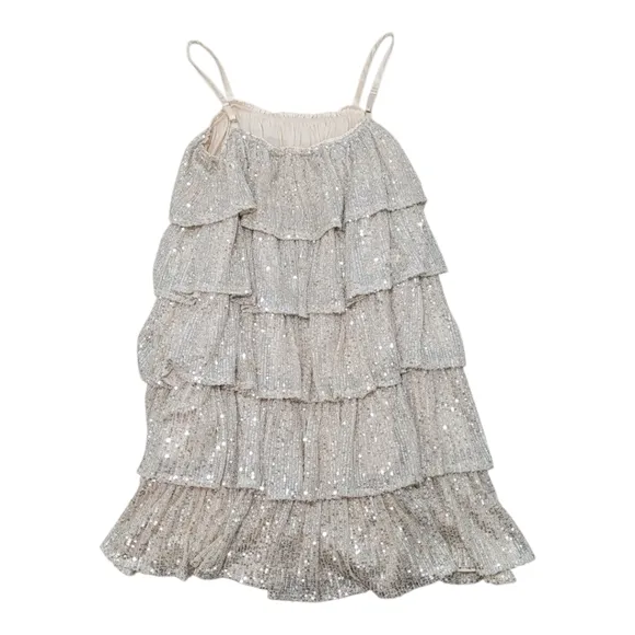 Vestique Sequin Tiered Party Dress Size Medium