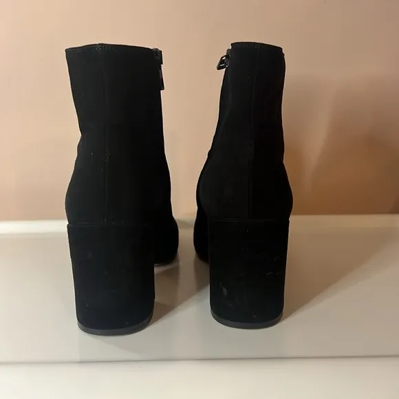 Vince blakely suede block heel, ankle boot