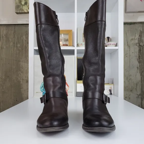 Vince Camuto Brunah Tall Leather Boot Size 6.5