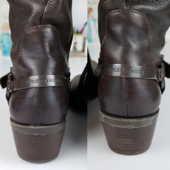 Vince Camuto Brunah Tall Leather Boot Size 6.5