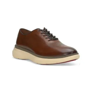 VINCE CAMUTO Mens Brown Eyelet Wingtip Oxford Talmai Wedge Sneakers Shoes 11.5 M