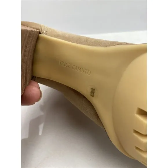 Vince Camuto Women's Eberla Casual Bootie Ankle Boots Tan Suede Sz 8.5