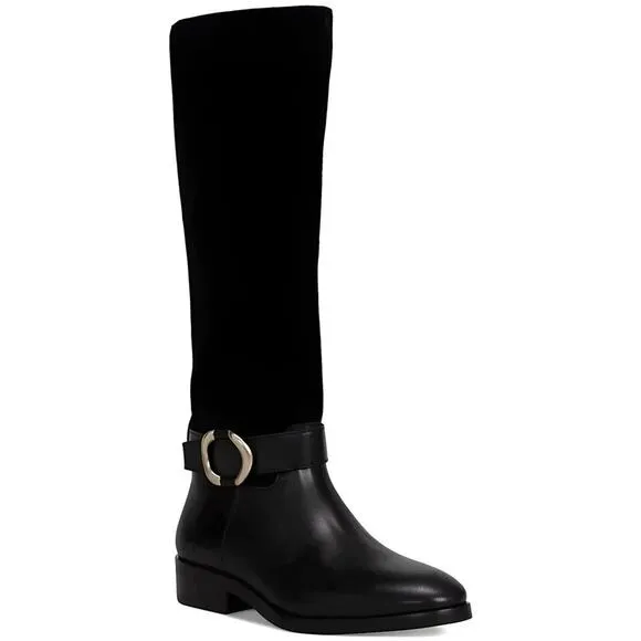 Vince Camuto Women's Samtry Knee High Riding Boots, Black Size 9M