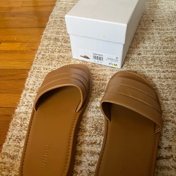 Vince Olina Tan Slide Sandals