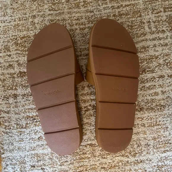 Vince Olina Tan Slide Sandals