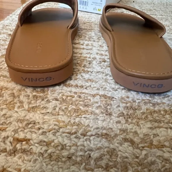 Vince Olina Tan Slide Sandals
