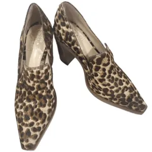 VINCE CAMUTO Wevenly Stacked Heel Pump | Genuine Calf Hair | 6.5