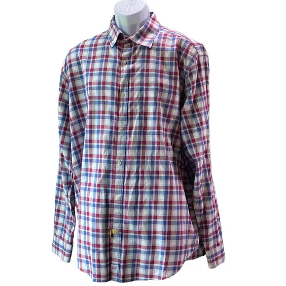 Vineyard Vines Cabin Core Murray Mens XL Plaid Indie Button Dress Shirt