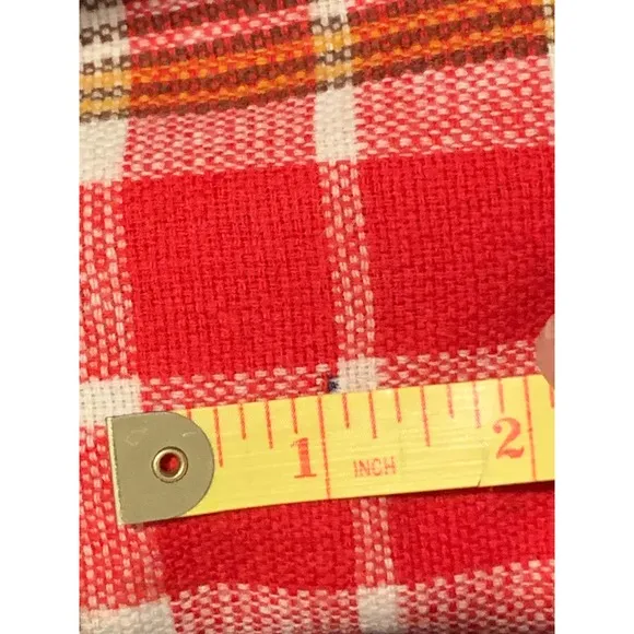 Vintage 70s Maxi Skirt Plaid Tartan Wool Fall Winter Boho Hippie Grunge Punk