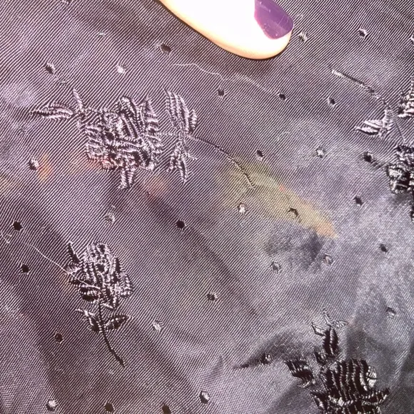 Vintage 90’s Embroidered Taffeta Skirt