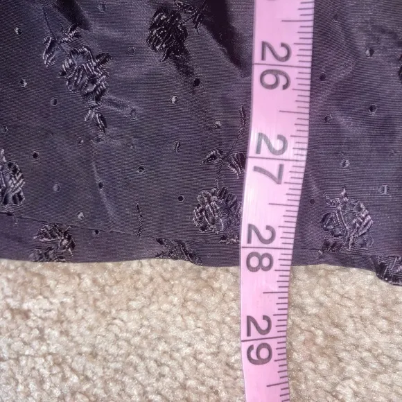 Vintage 90’s Embroidered Taffeta Skirt
