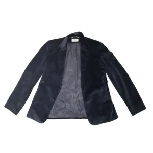 Vintage Albert Randolph Silk Corduroy Black Size S