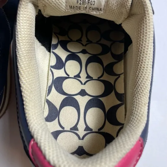 Vintage Coach denim sneakers
