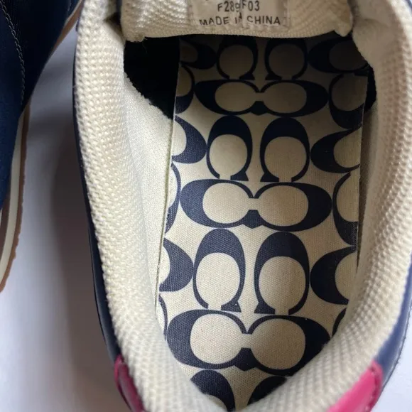 Vintage Coach denim sneakers