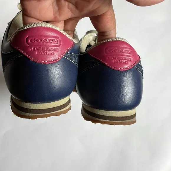 Vintage Coach denim sneakers
